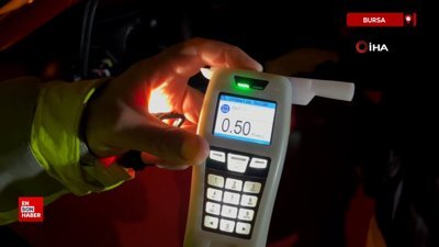 Bursa'da alkol denetiminde ceza yemekten 1 promil ile kurtulan sürücü