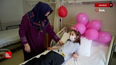 Samsun'da fedakar anne, 8 yaşındaki kızına böbreğini verdi
