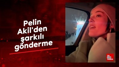 Pelin Akil'den şarkılı gönderme