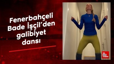 Fenerbahçeli oyuncu Bade İşçil'den galibiyet dansı