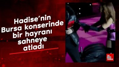 Hadise sahnede korku dolu anlar yaşadı: Hayranı sahneye atladı