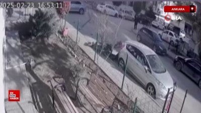 Ankara’da otomobil motosiklete çarptı