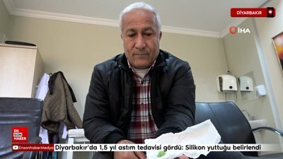 Diyarbakır'da 1,5 yıl astım tedavisi gördü: Silikon yuttuğu belirlendi