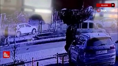 Elazığ'daki trafik kazası kameralara yansıdı