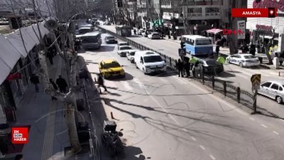 Amasya'da yaya geçidinden geçen kadına otomobil çarptı