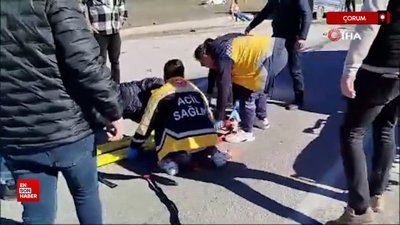 Çorum'da iki kamyonet çarpıştı