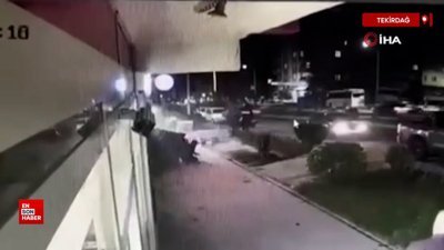 Tekirdağ'da 3 kişiye çarpan otomobil markete daldı