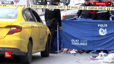 Bahçelievler'de taksiye binmek isteyen kadına motosiklet çarptı