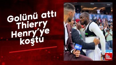 Golünü attı, Thierry Henry'ye koştu