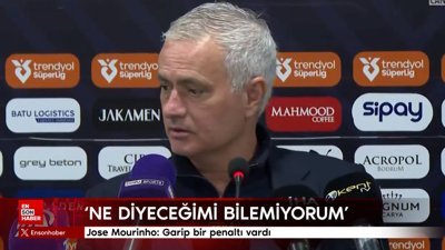 Jose Mourinho: Garip bir penaltı vardı