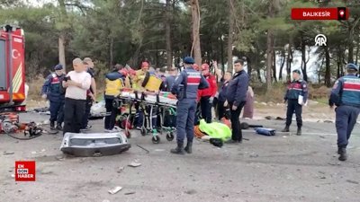 Balıkesir'de zincirleme trafik kazası