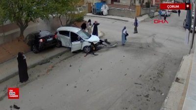 Çorum'da trafik kazasında 4 yaşındaki çocuk camdan fırladı