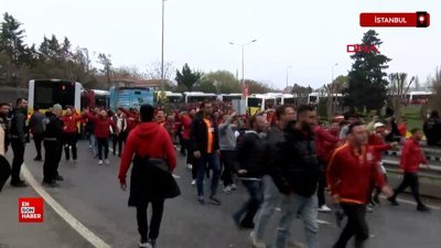 Galatasaray taraftarı Kadıköy'de