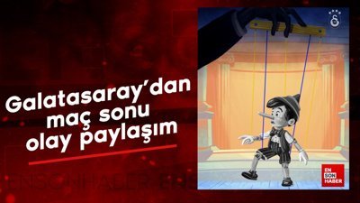 Galatasaray'dan maç sonu olay paylaşım