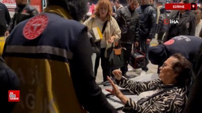 Edirne’de otomobil yaşlı kadına çarpıp kaçtı