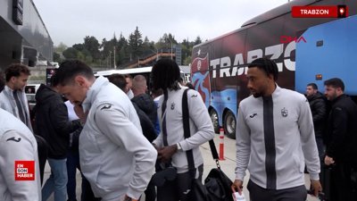 Fenerbahçe maçının hazırlıkları tamamlandı: Trabzonspor, İstanbul'a gitti