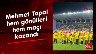 Mehmet Topal hem gönülleri hem maçı kazandı