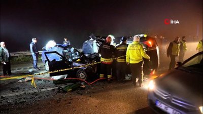 Samsun'da iki otomobil çarpıştı