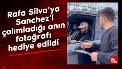 Rafa Silva'ya, Davinson Sanchez'i çalımladığı anın fotoğrafı hediye edildi