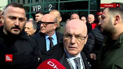 Beşiktaş Divan Kurulu Başkanı Tevfik Yamantürk'ün salondan çıkış görüntüleri