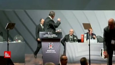 Beşiktaş Divan Kurulu toplantısında kavganın başladığı an