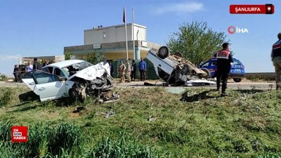 Şanlıurfa’da 2 otomobil çarpıştı