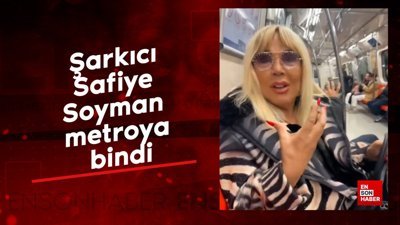 Şarkıcı Safiye Soyman metroya bindi
