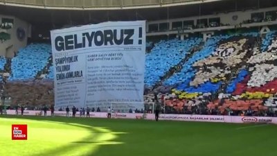 Bursaspor'dan Bornova FK maçı öncesi koreografi