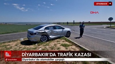 Diyarbakır’da otomobiller çarpıştı