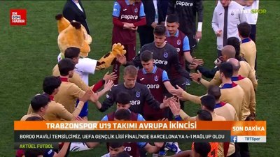 Trabzonspor 19 Yaş Altı Futbol Takımı, UEFA Gençlik Ligi finalinde Barcelona'ya yenildi