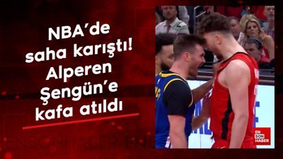 NBA'de saha karıştı! Alperen Şengün'e kafa atıldı