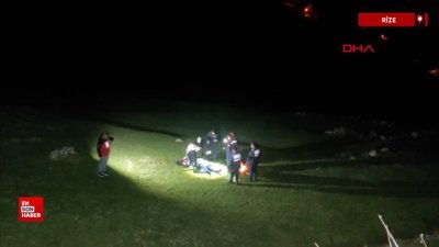 Rize'de takla atan araçtaki 3 kişi öldü