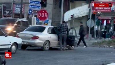 Yozgat’ta alkollü şahıs aracından indi, trafikte dans etti