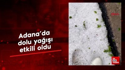 Adana'da dolu yağışı; tarım arazileri zarar gördü