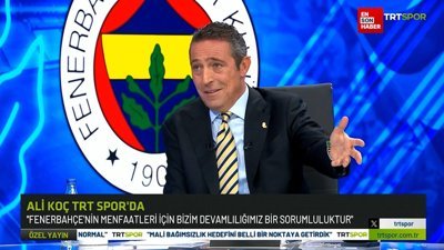 Ali Koç: Mourinho ile devam etmek istiyoruz