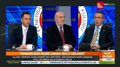 Ali Koç: Osimhen bize hiçbir zaman teklif edilmedi