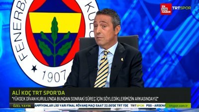 Ali Koç: Yüksek Divan Kurulu’nda söylediklerim ile aynı noktadayım