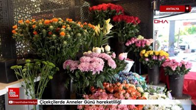 Çiçekçilerde Anneler Günü hareketliliği