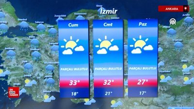 Hafta sonu yurt genelinde serin ve yağışlı hava etkili olacak