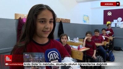 Arda Güler'in mektubu, Ankara'da okuduğu okulun öğrencilerine dağıtıldı