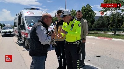 Bursa’da parçalanan bisikletini bırakmamak için direndi