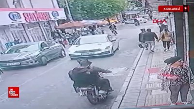 Kırklareli'de motosikletin çarptığı yaya yaralandı