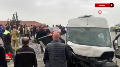 Bursa'da feci kaza sonrası kavga çıktı