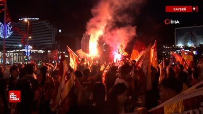 Galatasaray'ın şampiyonluğu Kayseri'de coşkuyla kutlandı