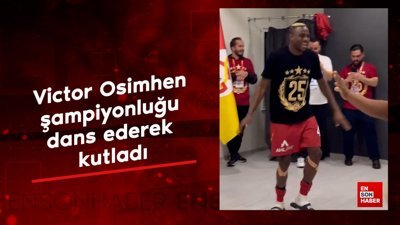 Victor Osimhen şampiyonluğu roman havasıyla kutladı