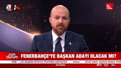 Bilal Erdoğan'dan Fenerbahçe başkanlığıyla ilgili soruya cevap