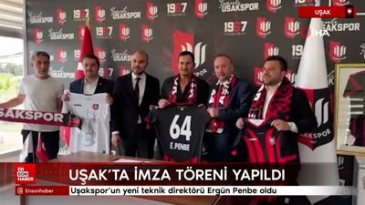 Uşakspor'un yeni teknik direktörü Ergün Penbe oldu