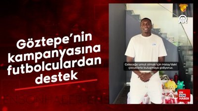 Göztepe'nin kampanyasına futbolculardan destek