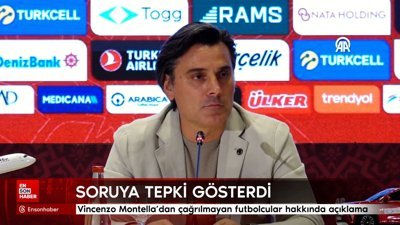 Vincenzo Montella'dan çağrılmayan futbolcular hakkında açıklama
