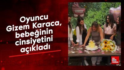 Oyuncu Gizem Karaca, bebeğinin cinsiyetini açıkladı